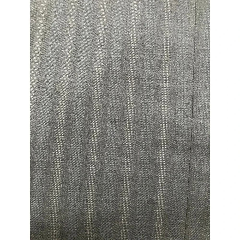VTG Ermengildo Zegna 52R Plaid Striped Grey Blazer Mexico Rayon Mafia Mobster